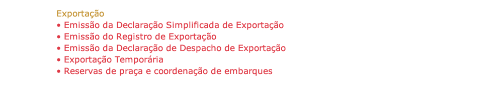 Exportação